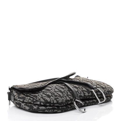 Christian Dior Monogram Double Saddle Bag Black 3 of 4