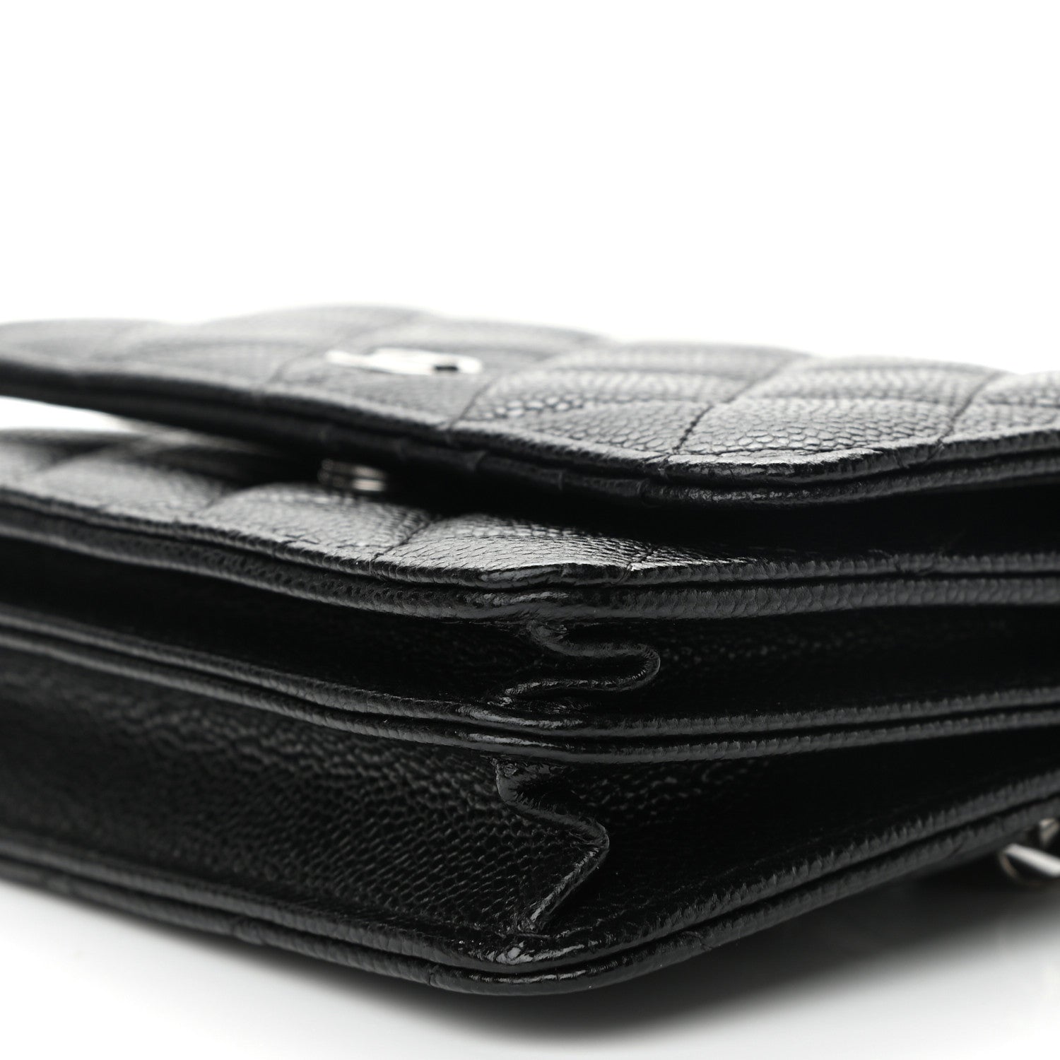 Chanel Caviar Quilted Mini Wallet On Chain WOC Black 9 of 10