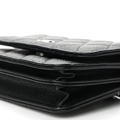 Chanel Caviar Quilted Mini Wallet On Chain WOC Black 9 of 10