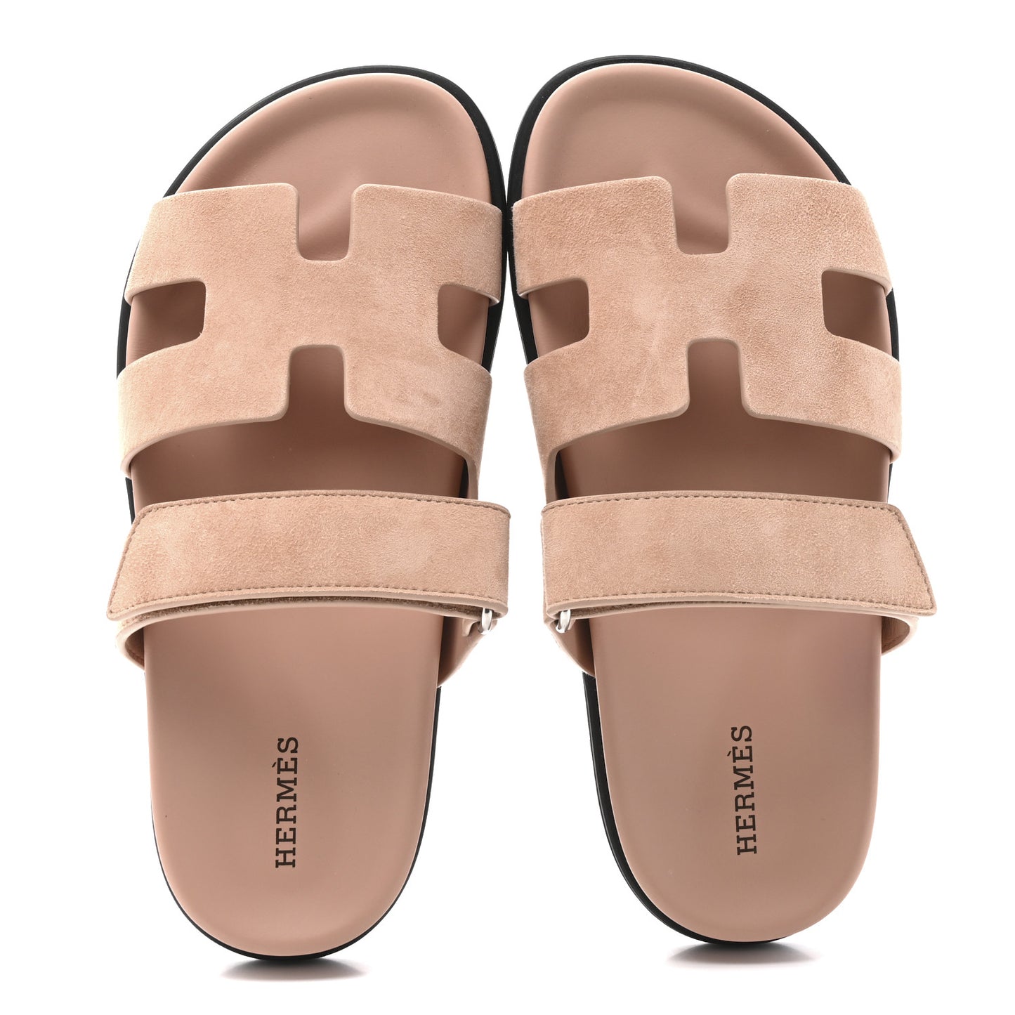 Suede Goatskin Womens Chypre Sandals 36 Nude