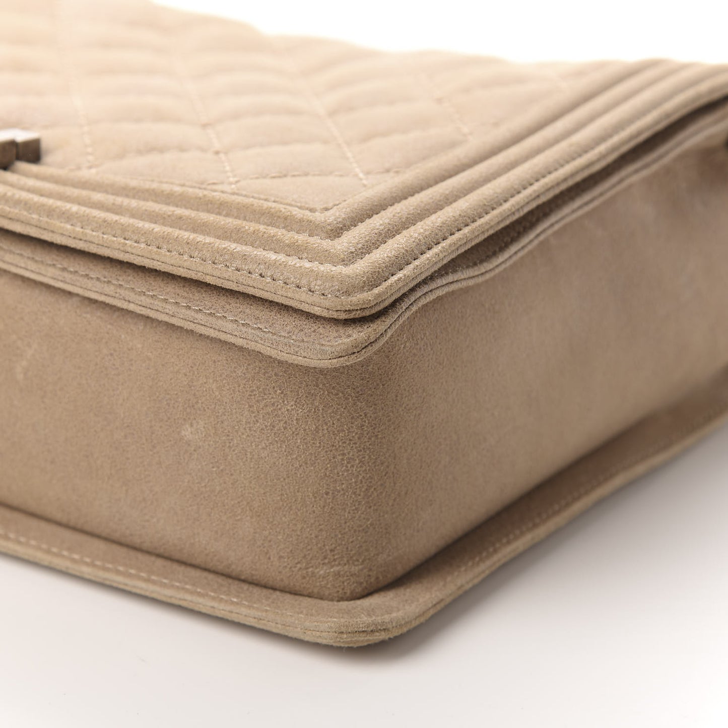 Nubuck Quilted New Medium Gentle Boy Flap Beige