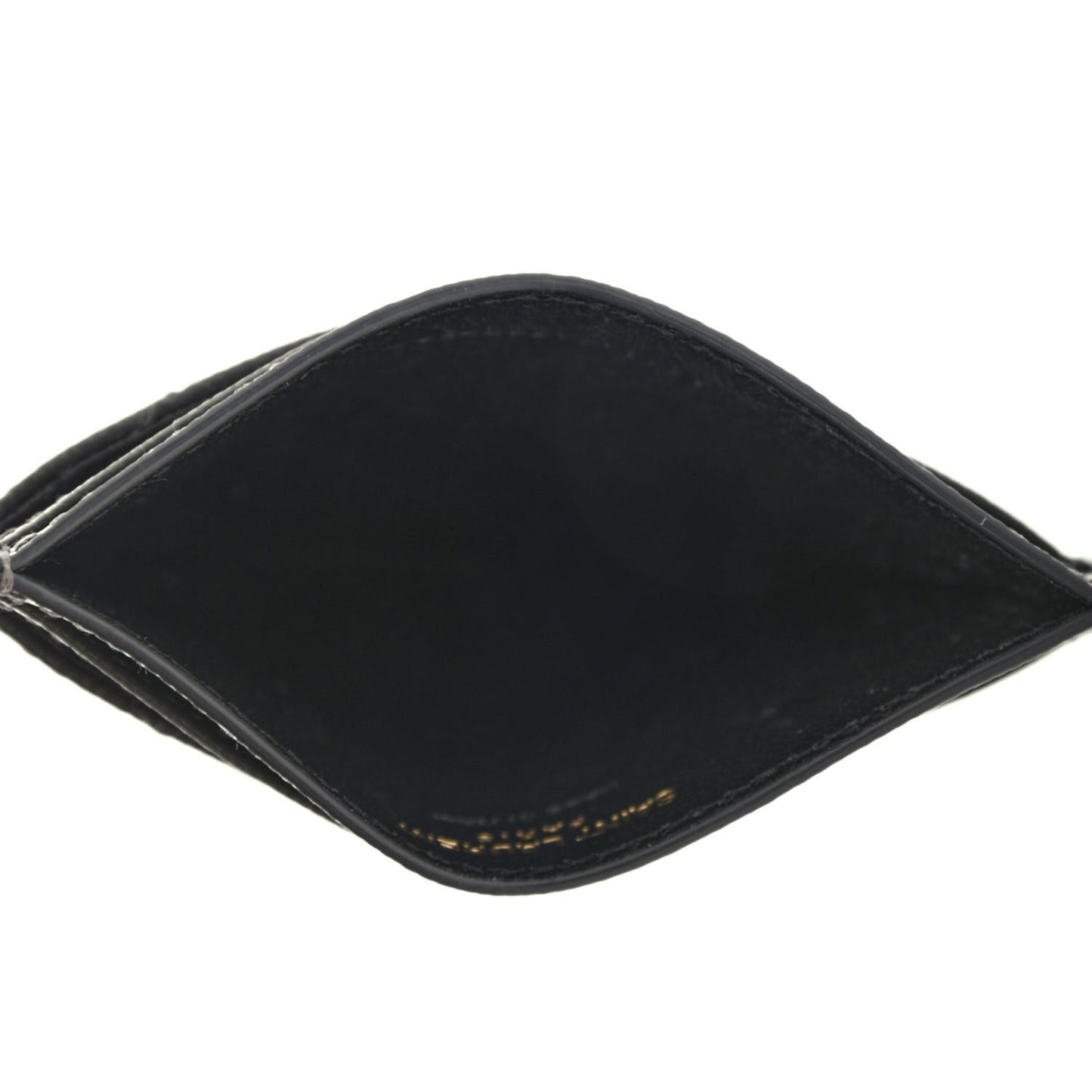 Grain De Poudre Matelasse Chevron Monogram Credit Card Case Storm
