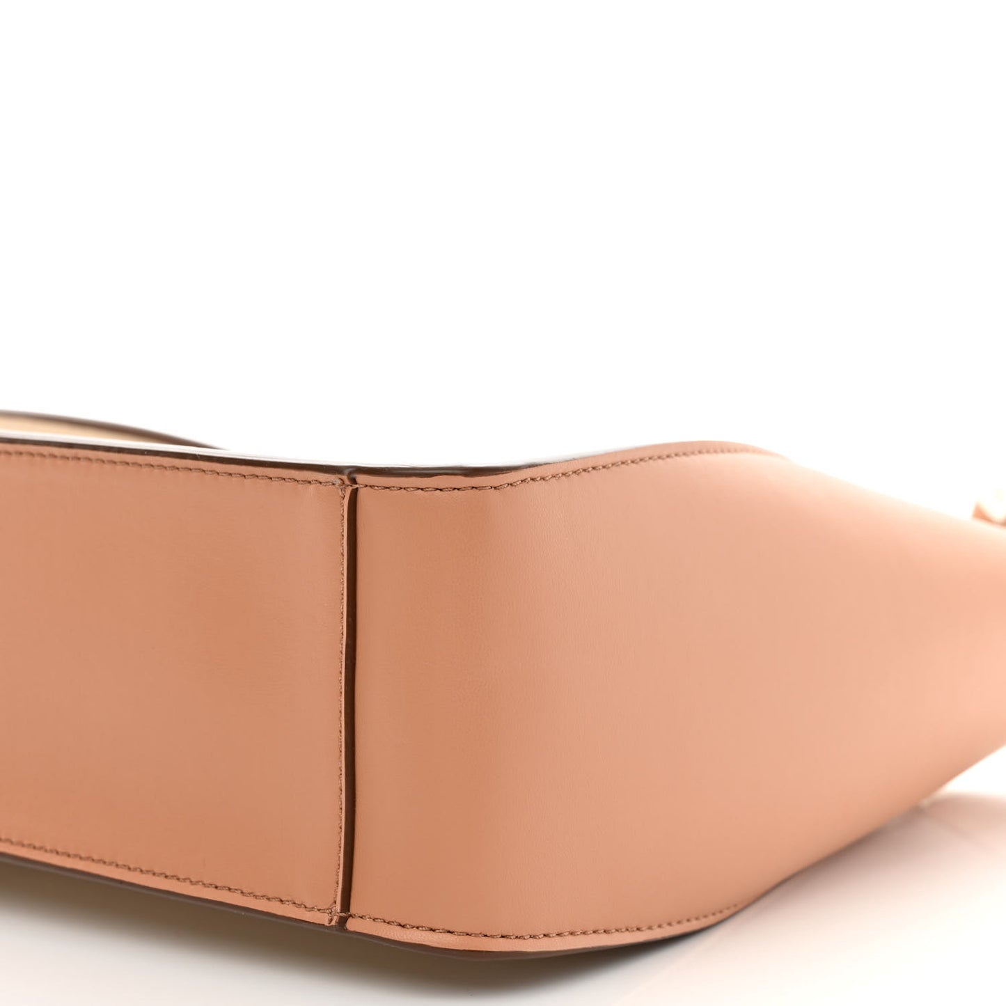 Eco Alter Nappa Perforated Logo Mini Crossbody Beige