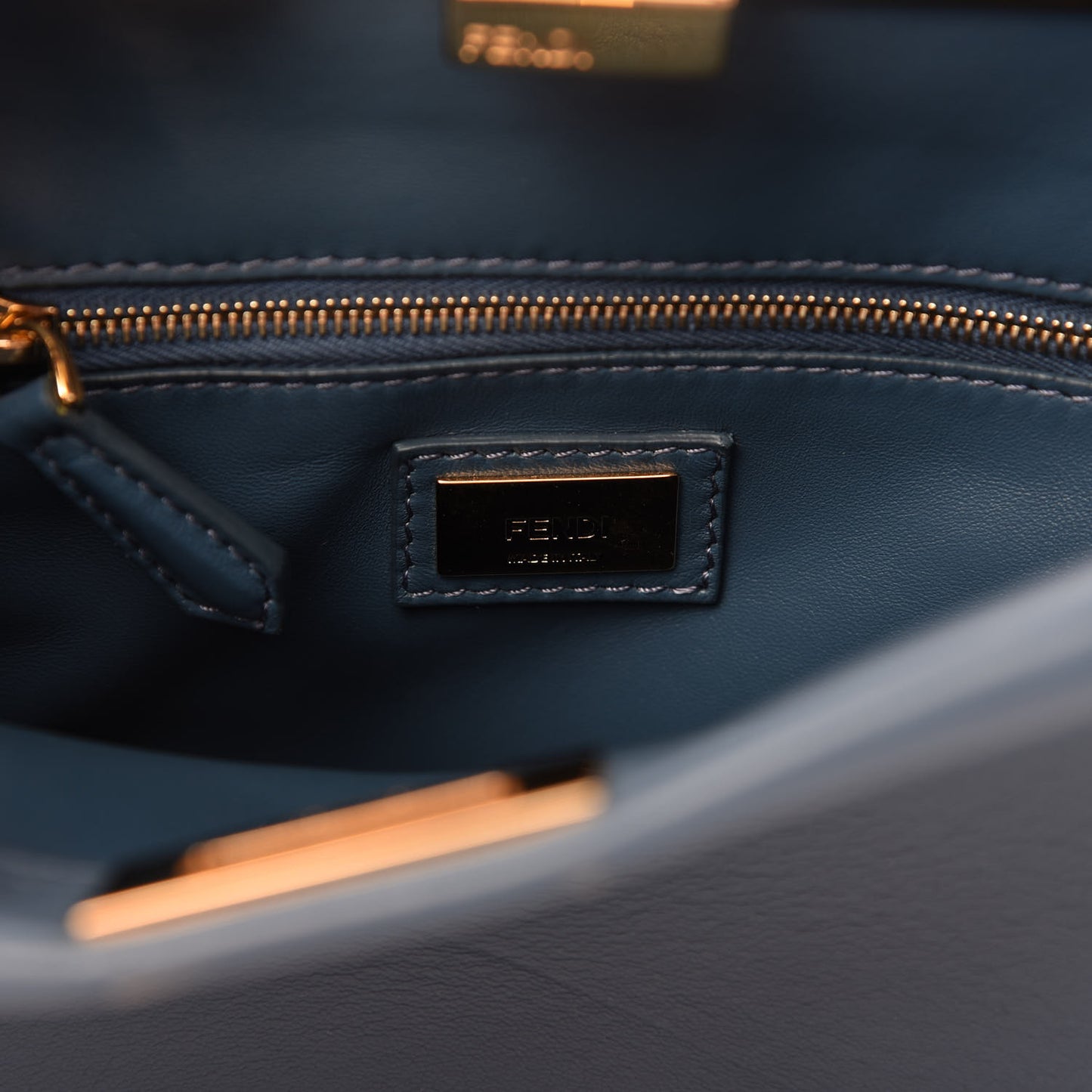 Nappa Lace Up Mini Peekaboo Iconic Satchel Cobalto