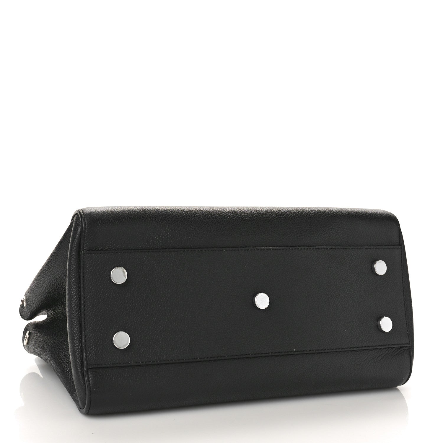 Saint Laurent Grained Calfskin Small Cabas Rive Gauche Black 4 of 10