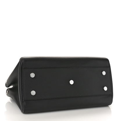 Saint Laurent Grained Calfskin Small Cabas Rive Gauche Black 4 of 10