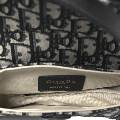 Christian Dior Oblique Mini Saddle Bag Blue 5 of 12