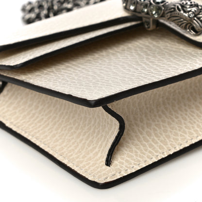 Gucci Dollar Calfskin Crystal Super Mini Dionysus Shoulder Bag Mystic White Black Diamond 5 of 13