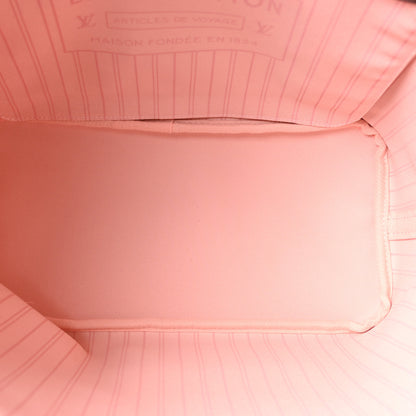 Louis Vuitton Damier Ebene Neo Neverfull MM Rose Ballerine 5 of 10