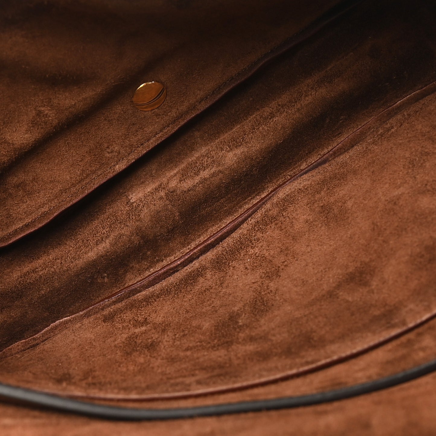 Shiny Lambskin Soft Triomphe Little Half Moon Bag Brick