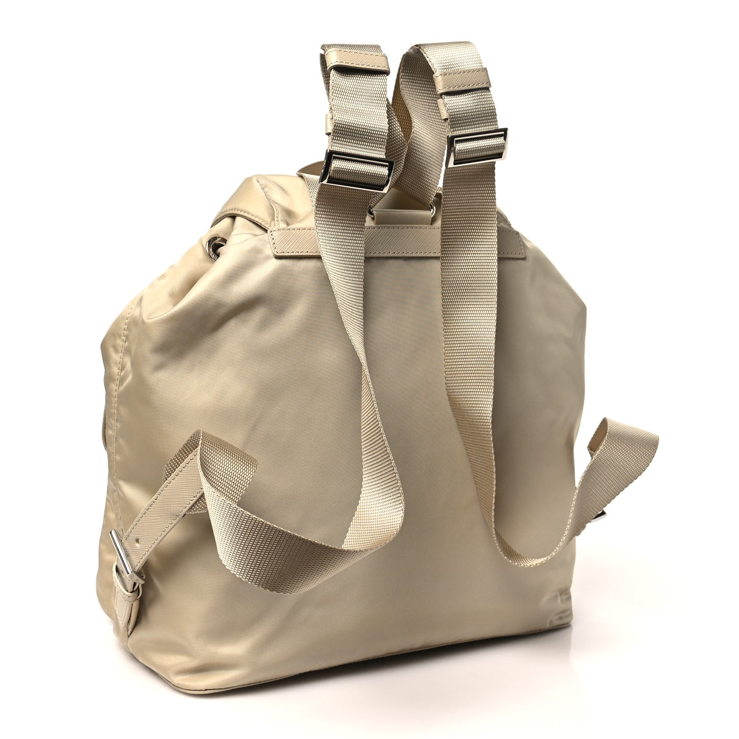 Nylon Saffiano Medium Backpack Deserto