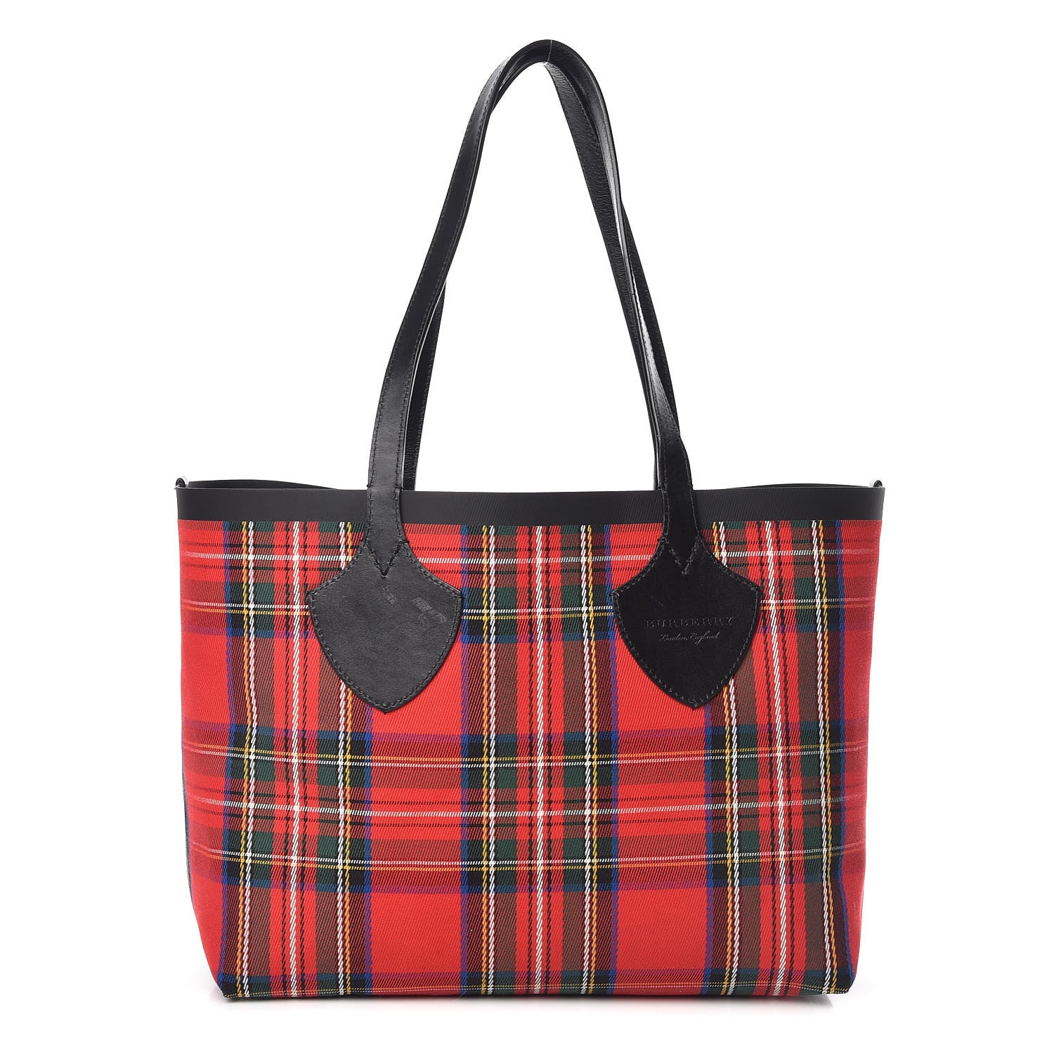 Burberry Vintage Check Medium The Giant Reversible Tote Antique Yellow Bright Red 4 of 16