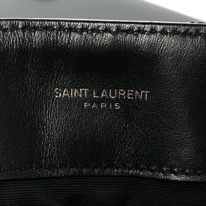 Saint Laurent Calfskin Y Quilted Monogram Monochrome Medium Loulou Chain Satchel Black Black 6 of 11