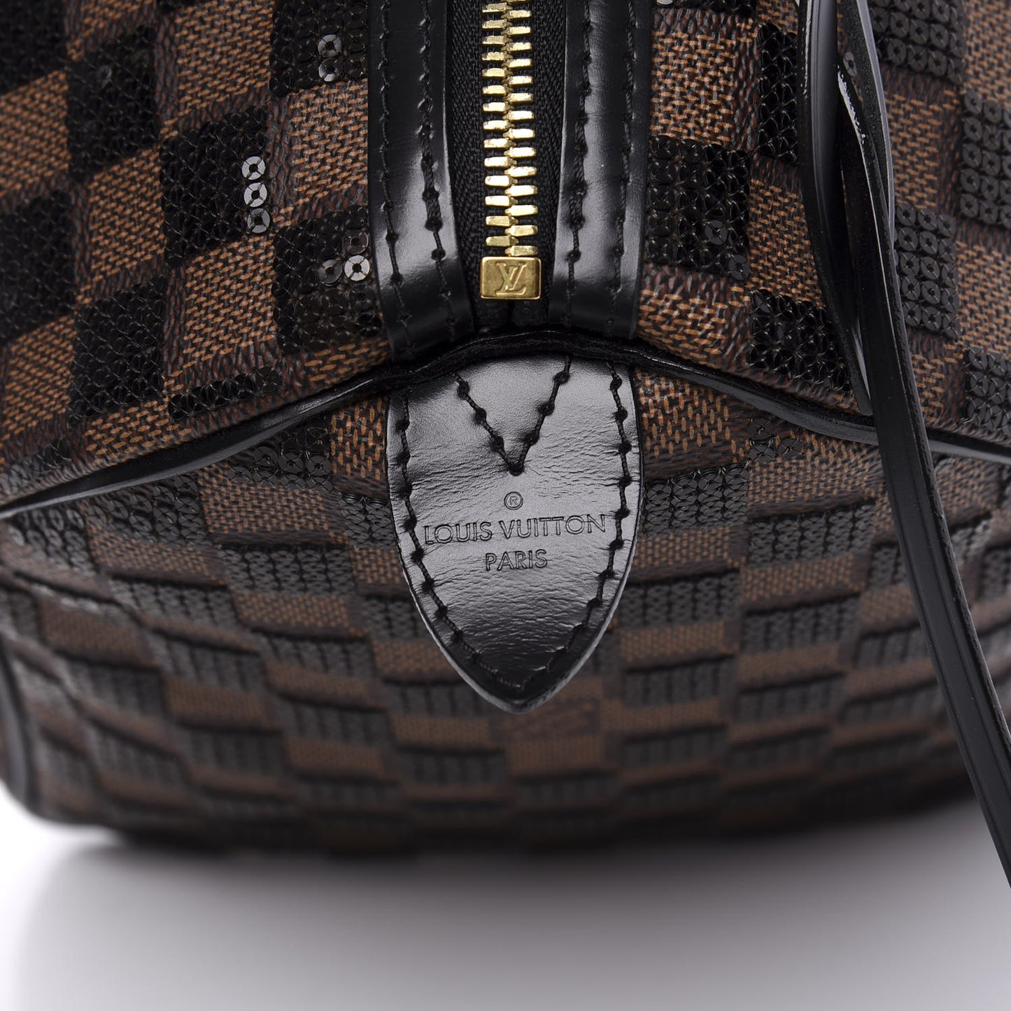 Damier Paillettes Speedy 30 Black