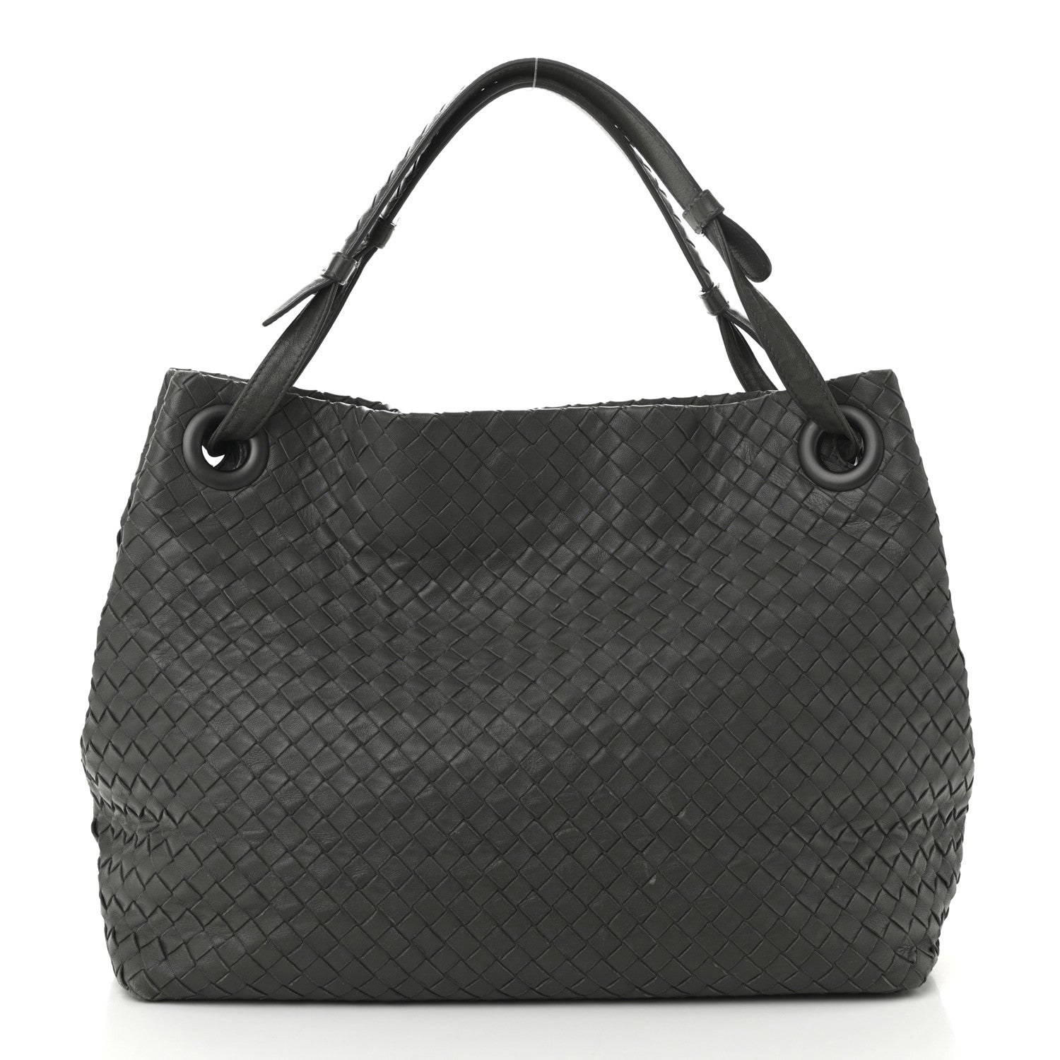 Bottega Veneta Nappa Intrecciato Medium Garda Bag Light Grey 1 of 11
