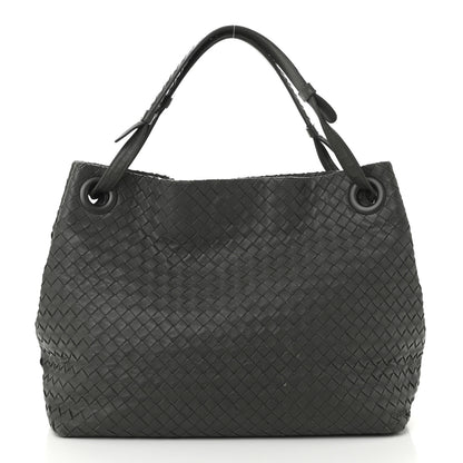 Bottega Veneta Nappa Intrecciato Medium Garda Bag Light Grey 1 of 11