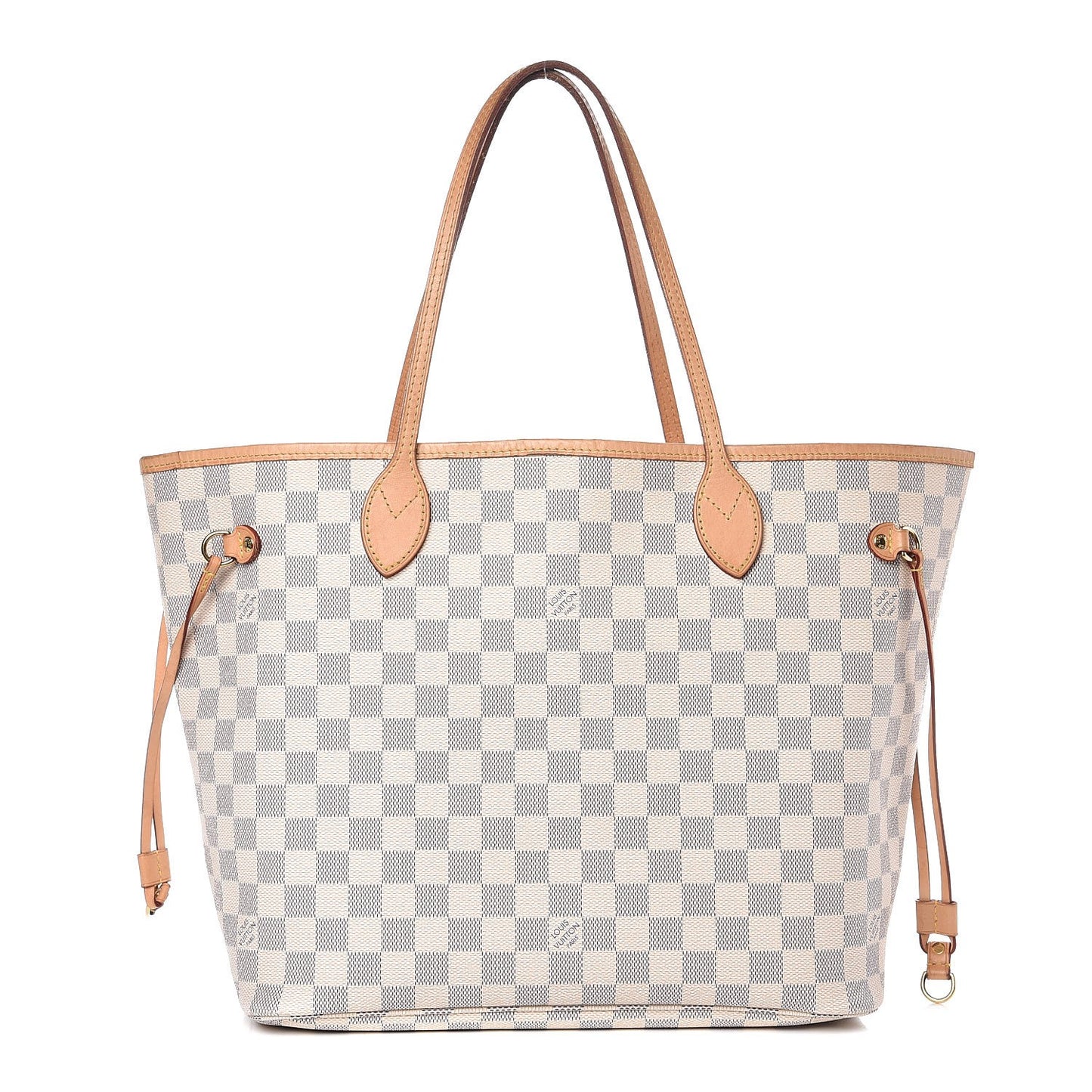 Damier Azur Neo Neverfull MM Rose Ballerine
