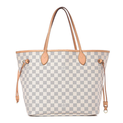Louis Vuitton Damier Azur Neo Neverfull MM Rose Ballerine 1 of 11