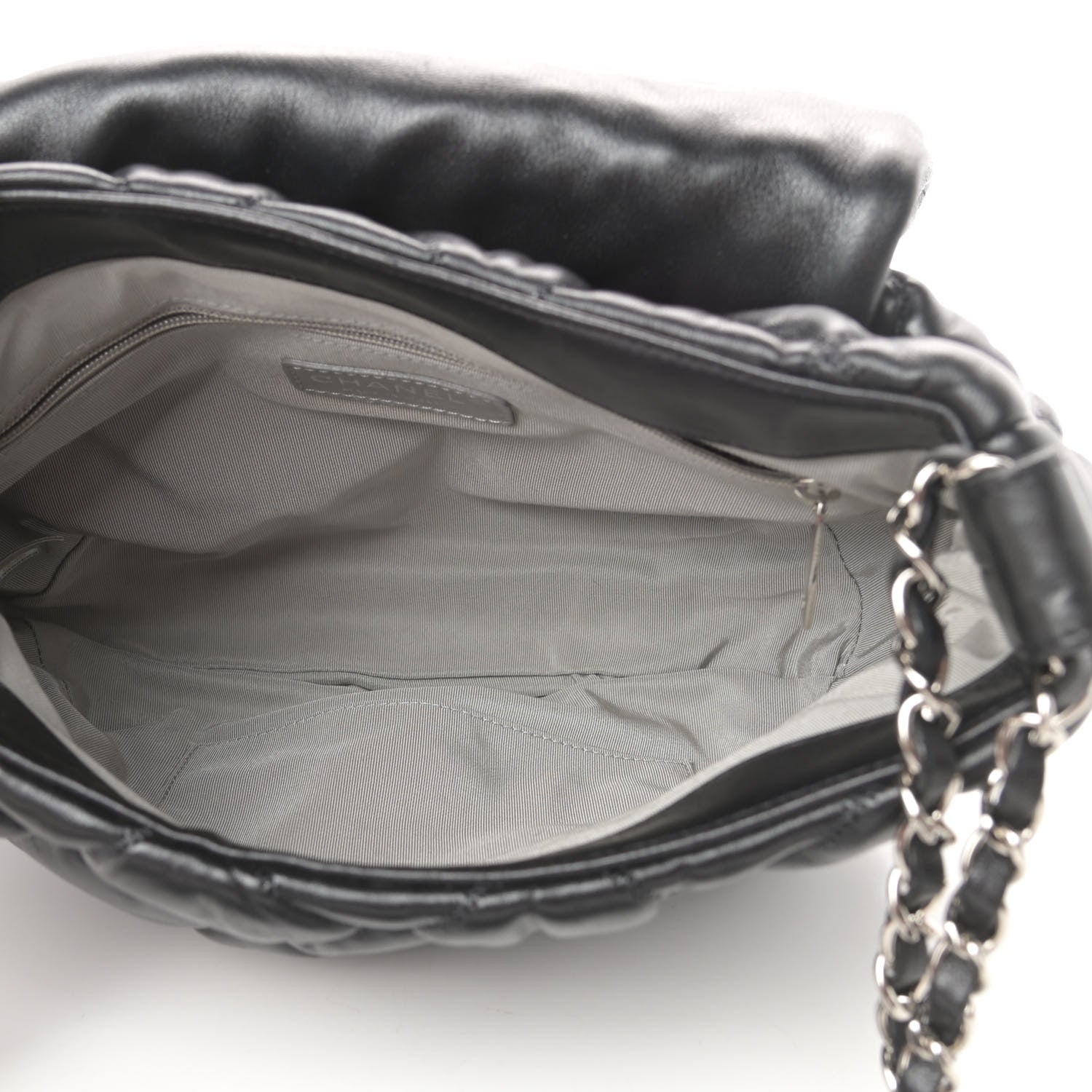 Chanel Lambskin Bubble Quilt Flap Bag Black 5 of 10