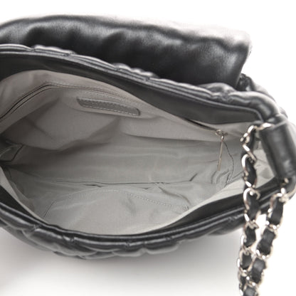 Chanel Lambskin Bubble Quilt Flap Bag Black 5 of 10
