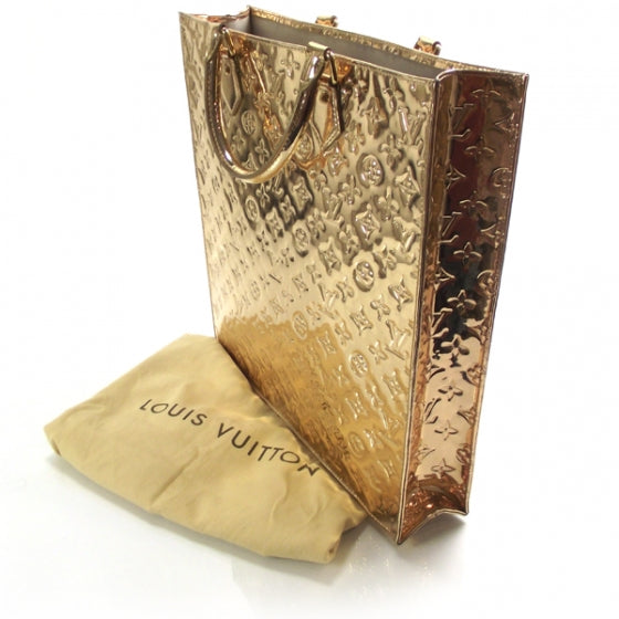 Monogram Miroir Sac Plat Gold