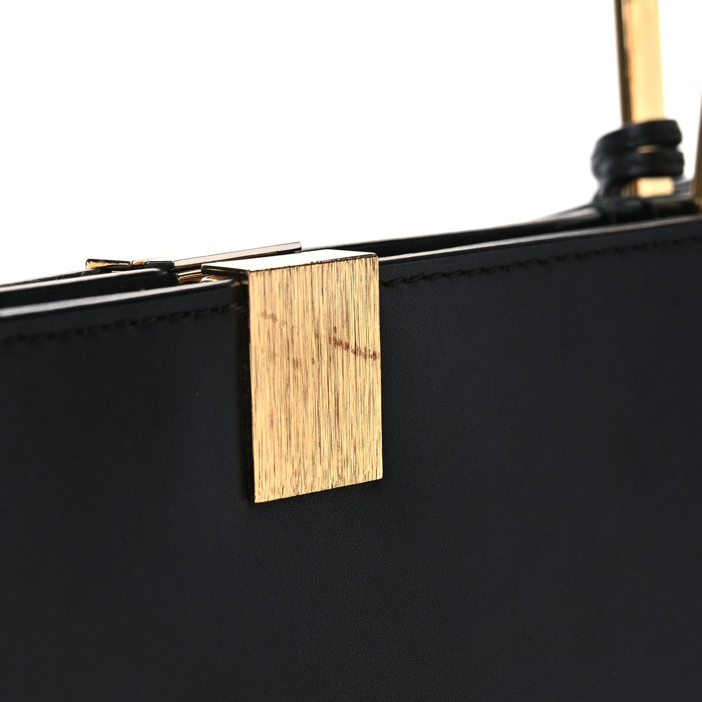 Calfskin Le Dix Soft Cabas M Shoulder Bag Black