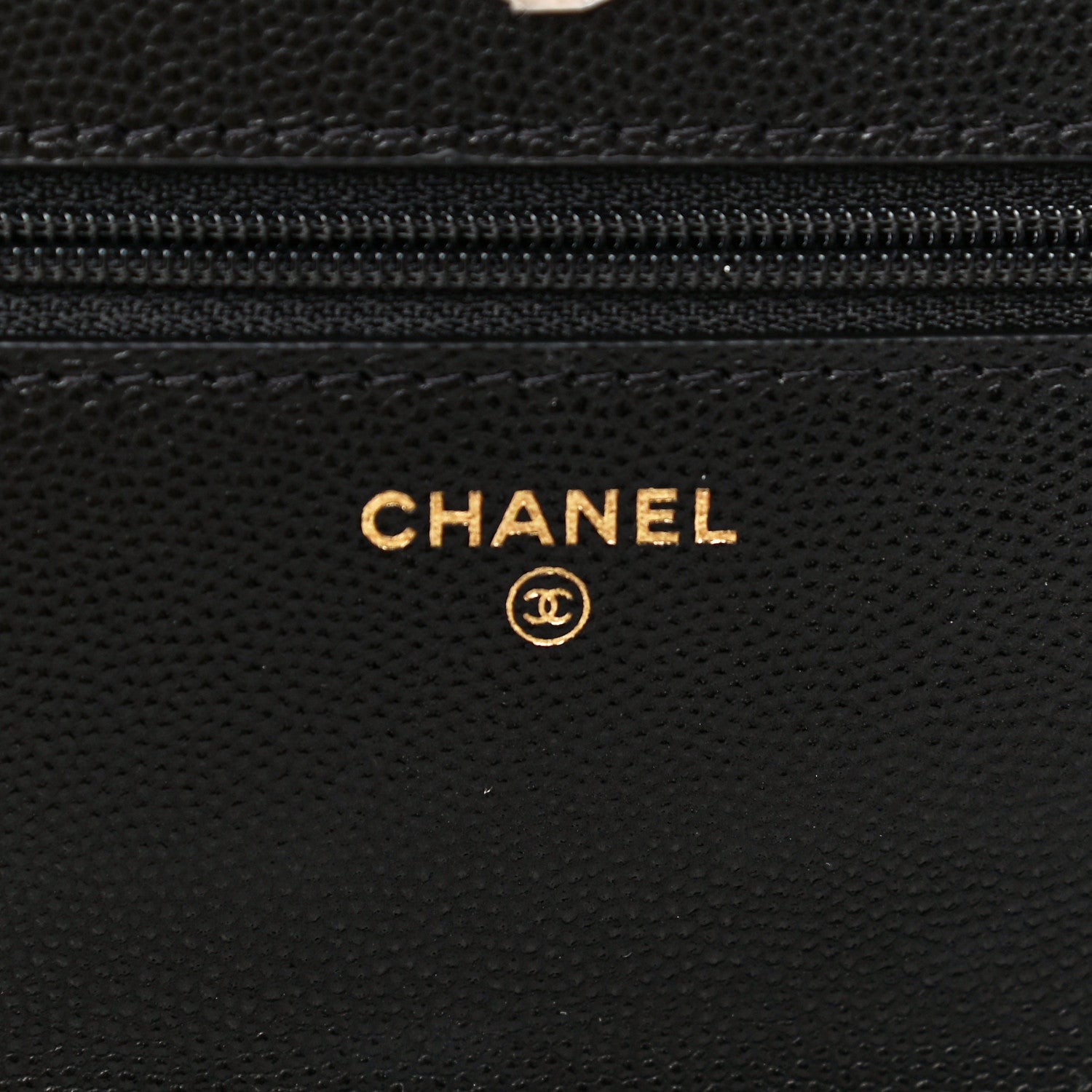 Chanel Caviar Quilted Wallet With Charms On Chain WOC Black 6 of 15