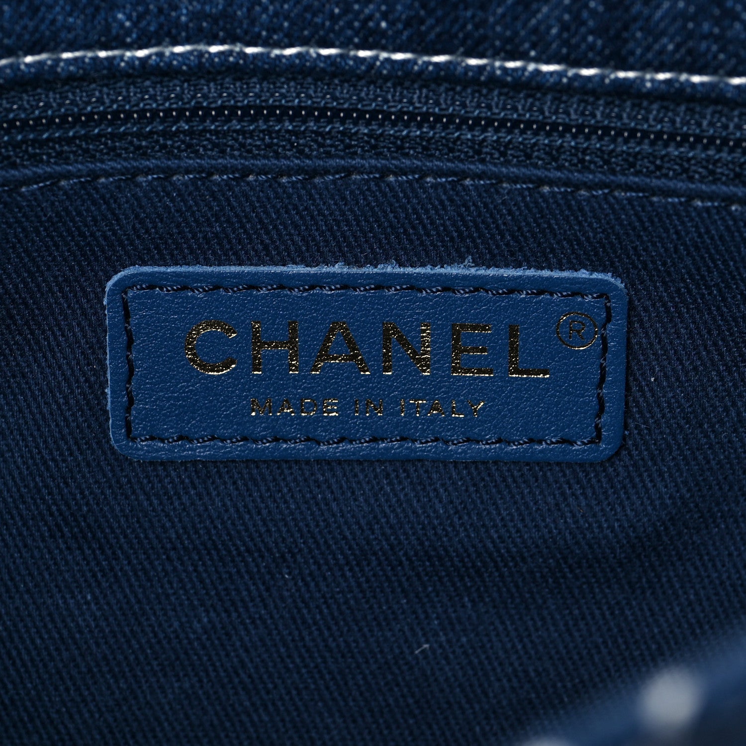 Chanel Denim Quilted Medium Denim Trip Single Flap Blue 6 of 9