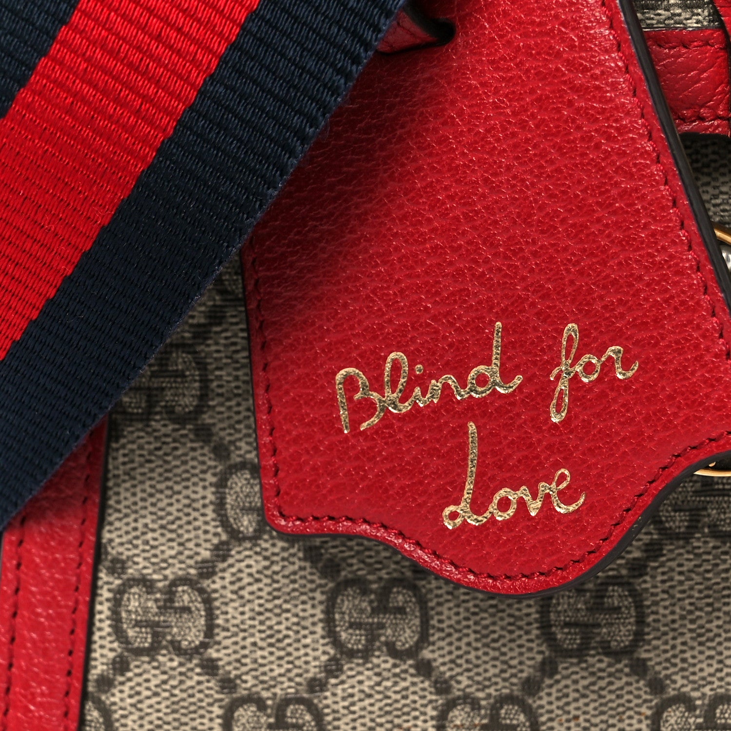 Gucci GG Supreme Monogram Small Queen Margaret Top Handle Bag Red 12 of 12