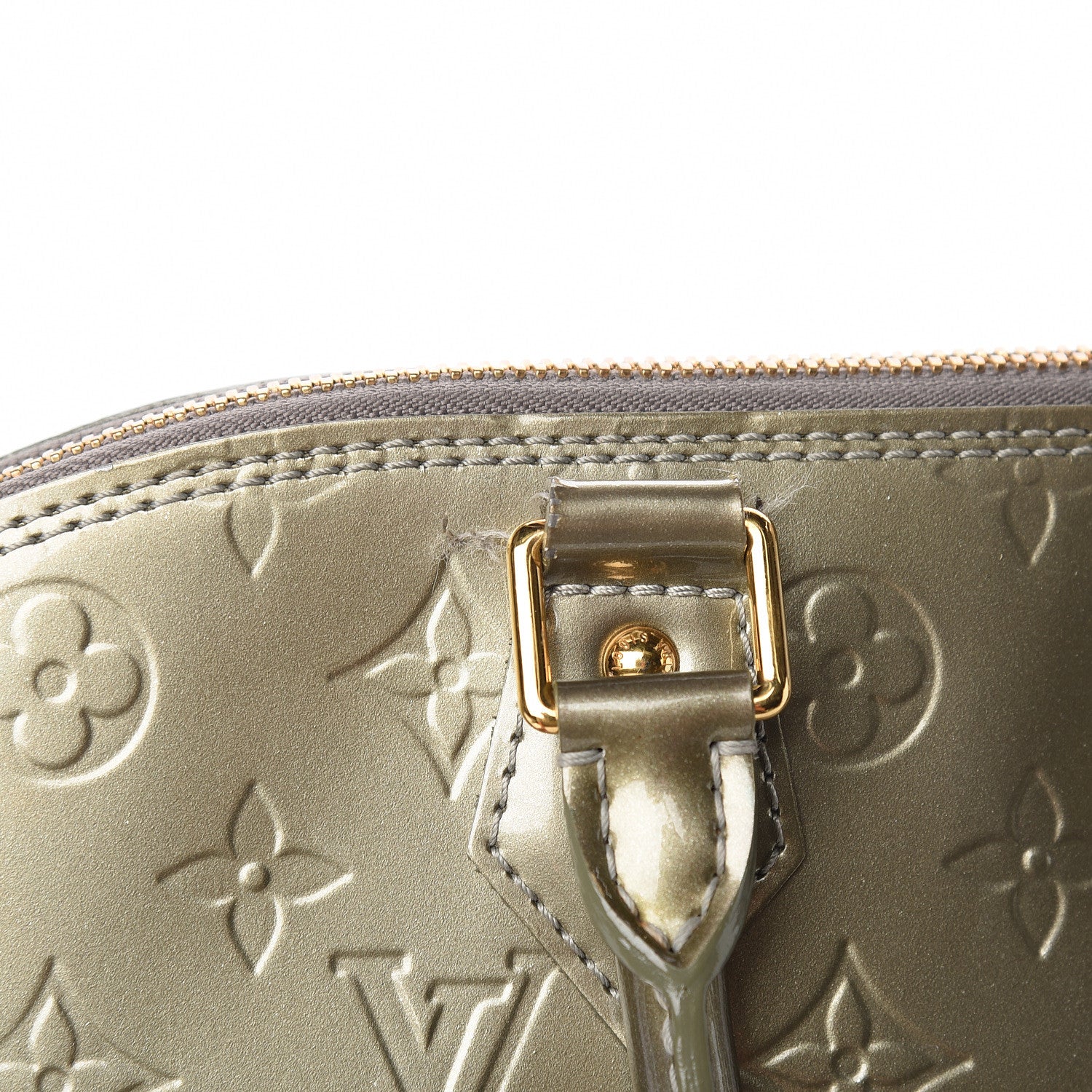 Louis Vuitton Vernis Alma GM Gris Art Deco 18 of 19
