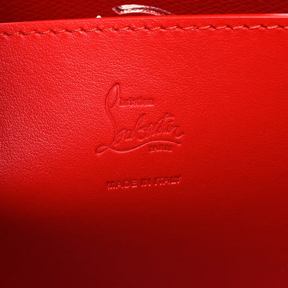 Christian Louboutin Calfskin Perforated Small Loubinthesky Cabarock Spikes Tote Snow 6 of 10