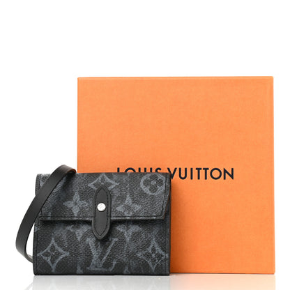 Louis Vuitton Monogram Pastel Cross Card Holder Black 8 of 8
