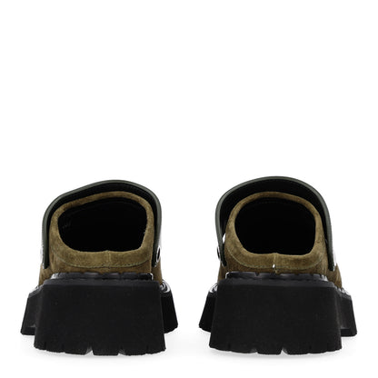 Gucci Suede Womens Horsebit Platform Mules 38.5 Dark Green 6 of 11