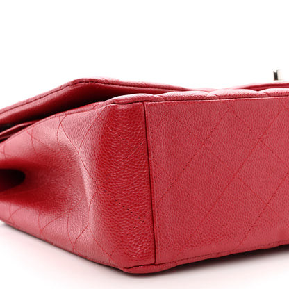 Chanel Iridescent Caviar Quilted Maxi Double Flap Red 9 of 11