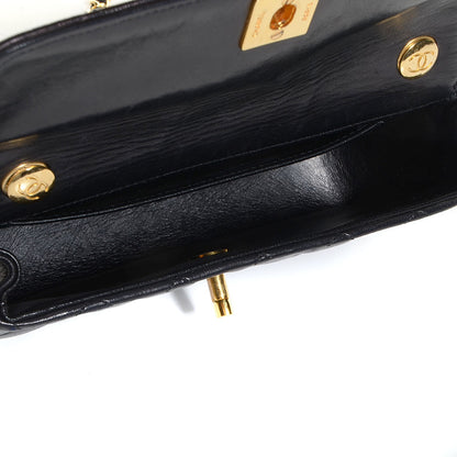 Chanel Lambskin Quilted Mini Rectangular Flap Black 5 of 7