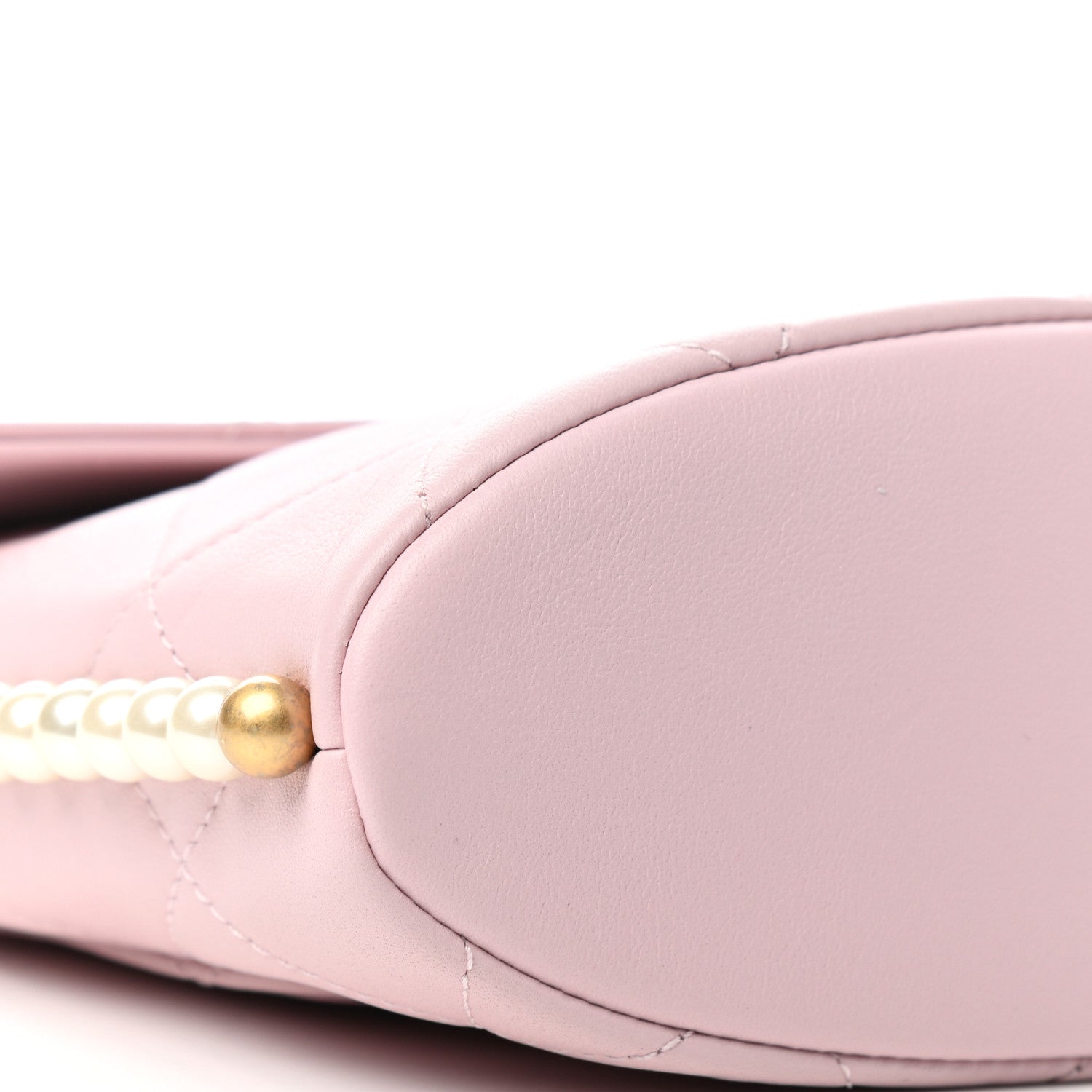 Chanel Calfskin Quilted Pearl Small About Pearls Hobo Bag Light Pink 8 of 11