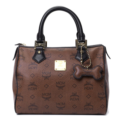 MCM Visetos Dog Bone Boston Bag Brown 1 of 4
