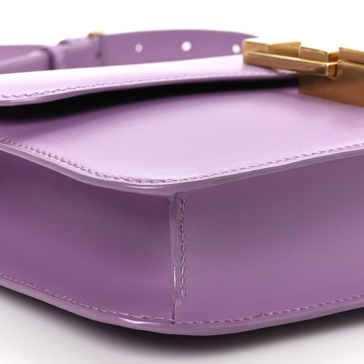 Saint Laurent Smooth Calfskin Carre Satchel Lilas 9 of 10