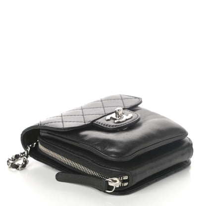 Chanel Lambskin Quilted Mini Crossbody Flap Black 4 of 9