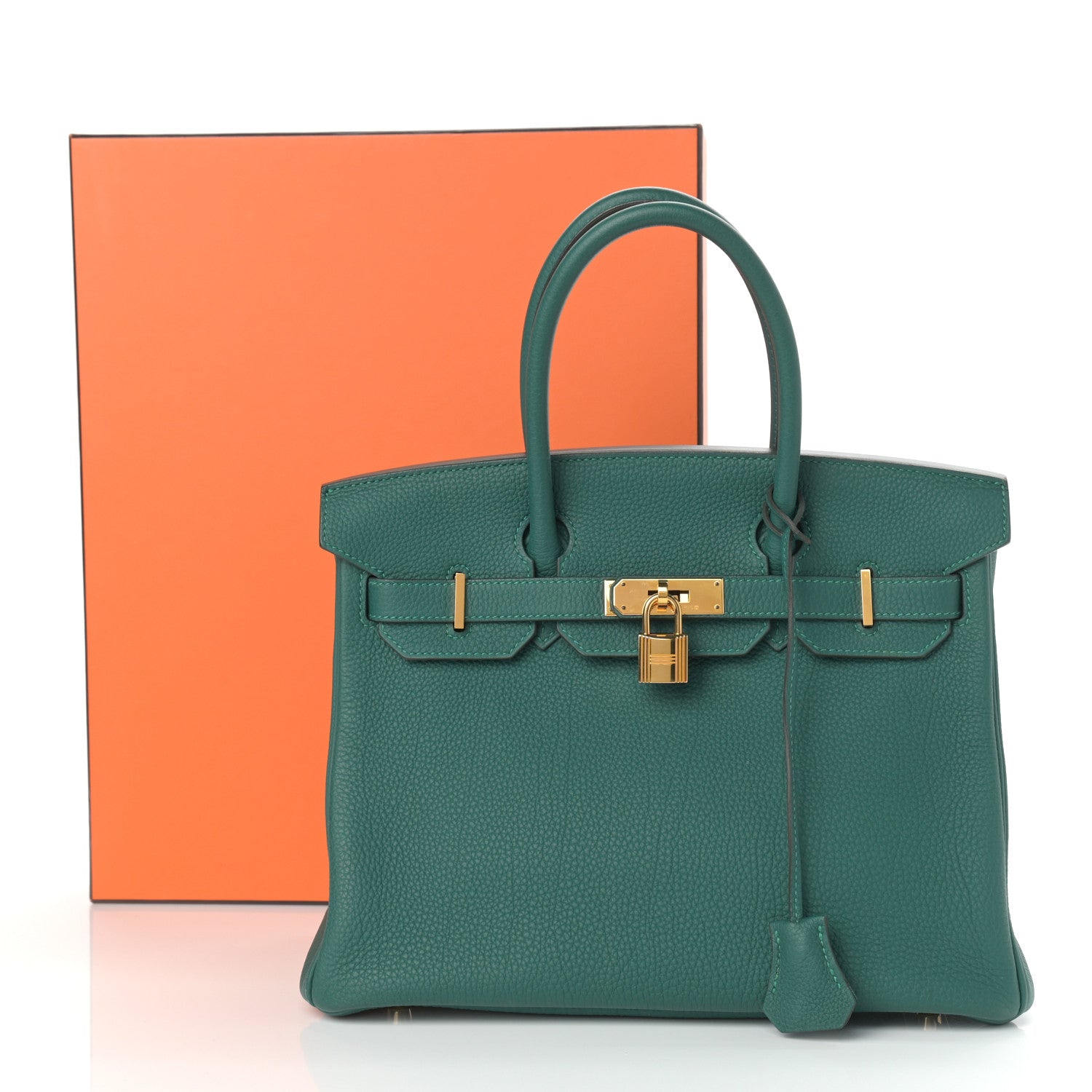 Hermes Togo Birkin 30 Malachite 14 of 14