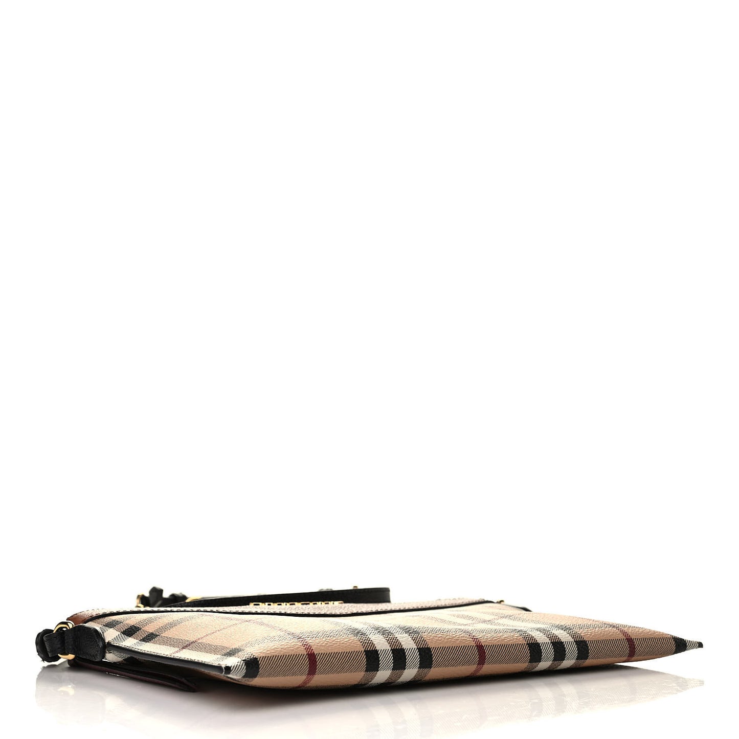 Haymarket Check Peyton Crossbody Clutch Bag Toffee