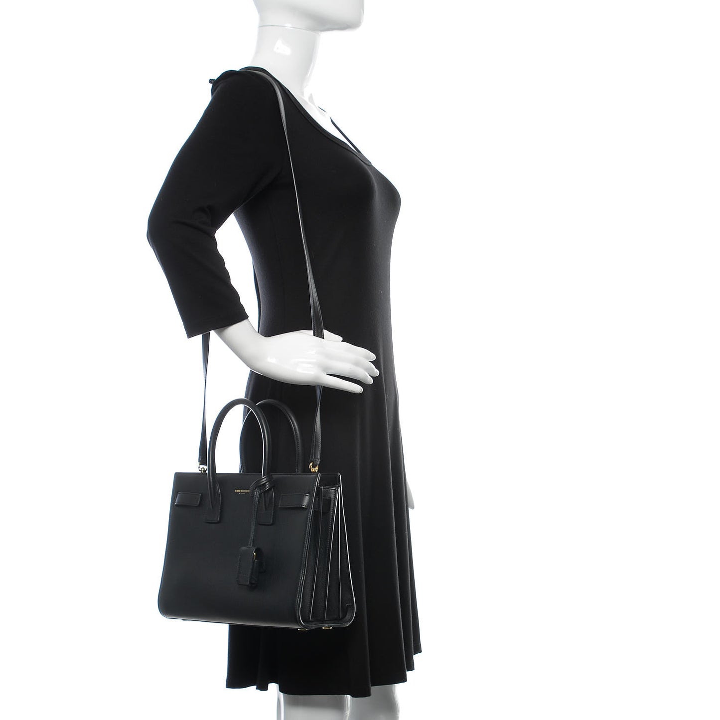 Calfskin Baby Sac De Jour Black