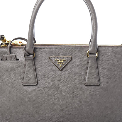 Prada Saffiano Small Galleria Double Zip Tote Argilla 9 of 10