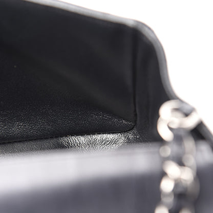 Chanel Iridescent Calfskin Quilted Mini Rectangular Flap Charcoal 9 of 12