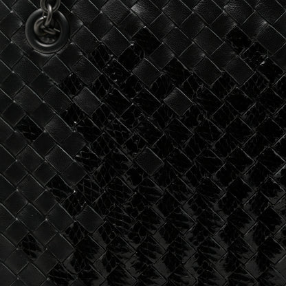 Bottega Veneta Nappa Ayers Intrecciato Small Tote Nero Black 7 of 18