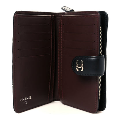 Chanel Lambskin Quilted Zipped Pocket Wallet Black 6 of 10
