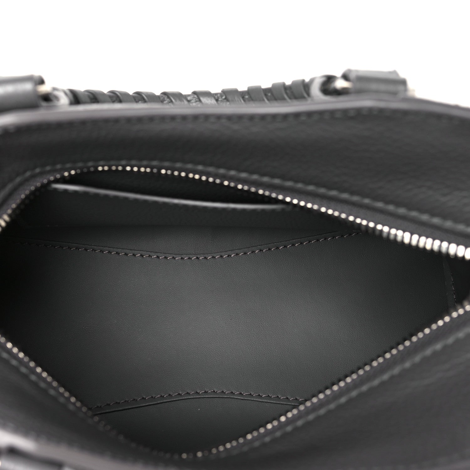 Balenciaga Grained Calfskin Neo Classic Silver Hardware Mini City Dark Grey 5 of 11