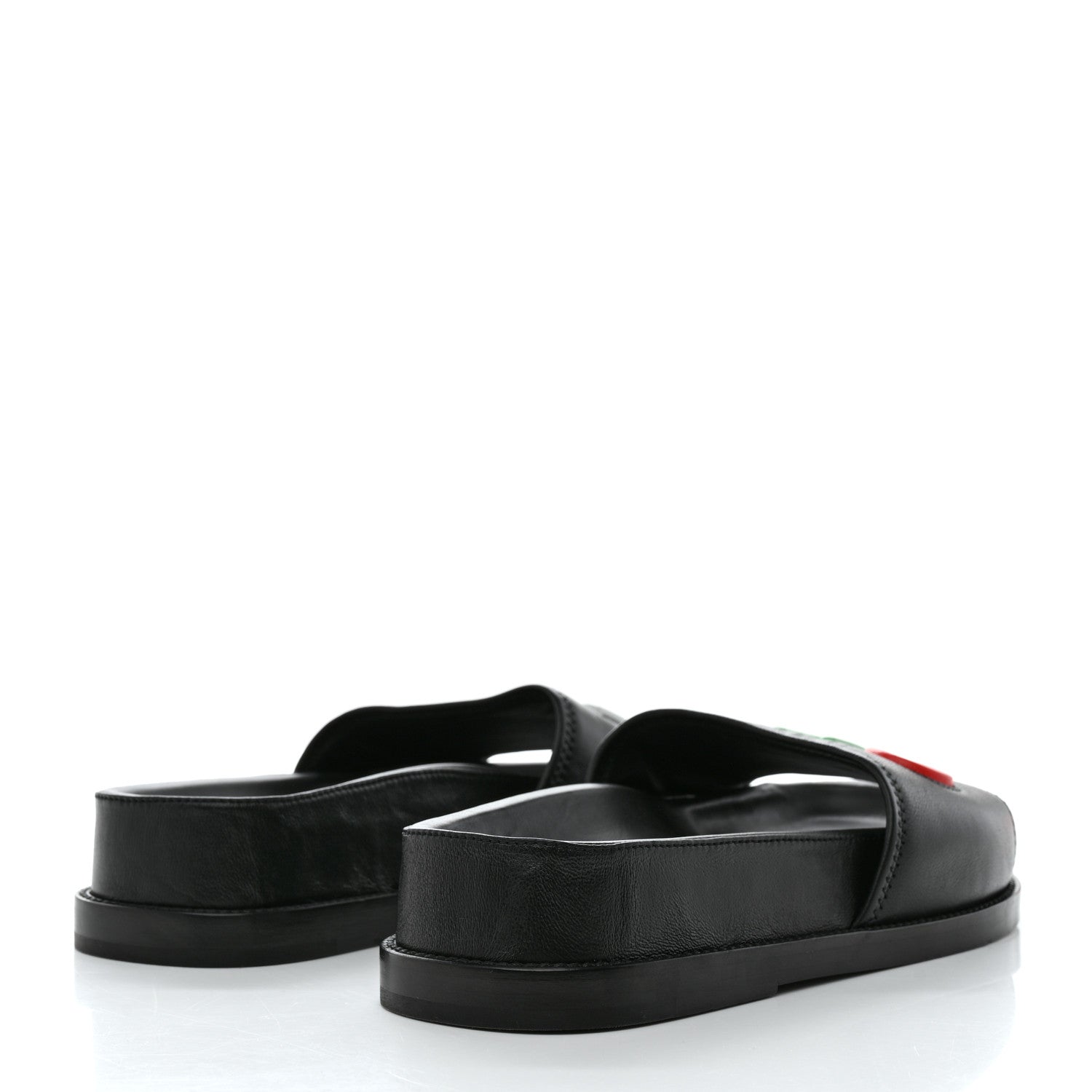 Chanel Lambskin Cha-Nel Mule Sandals 39 Black Multicolor 3 of 8