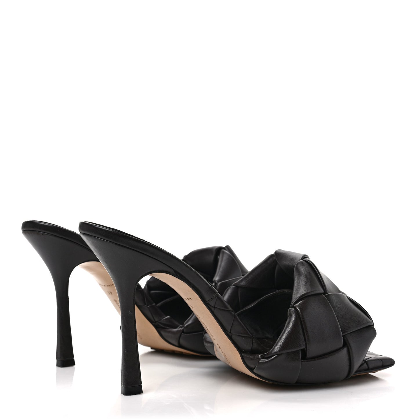Nappa Maxi Intrecciato Lido Mule Sandals 41 Fondant