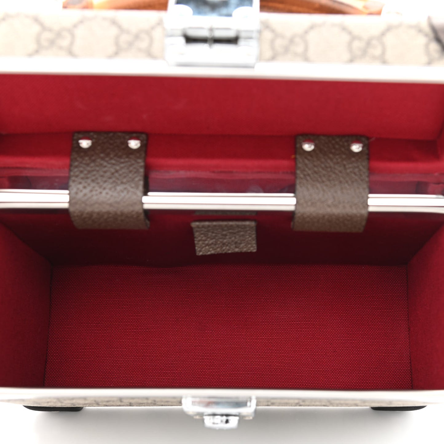 GG Supreme Monogram Globe-Trotter Beauty Case Brown
